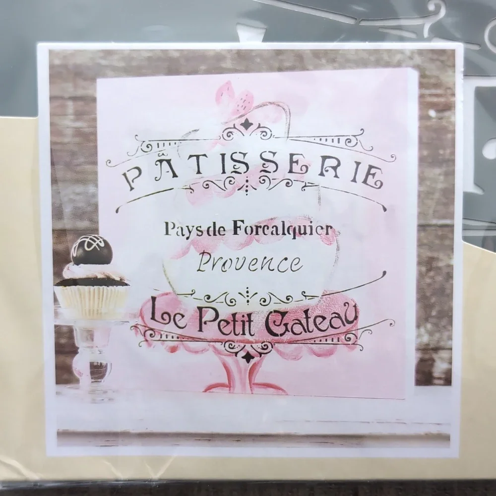 NWOT 12x12" Patisserie (French Bakery) Stencil - Picture 3 of 4